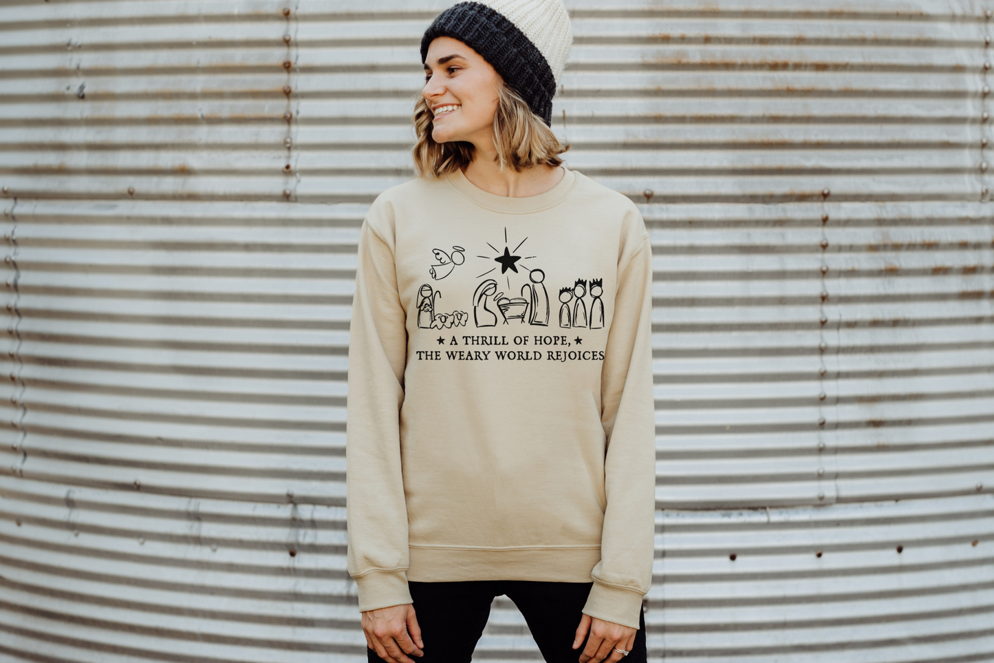 Christmas Christian A Thrill of Hope Sweatshirt