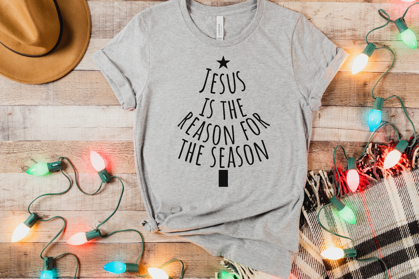 Christmas Christian Jesus is the Reason for the Season Graphic Tee