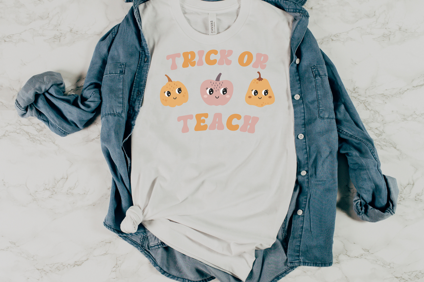 Halloween Trick or Teach Graphic Tee