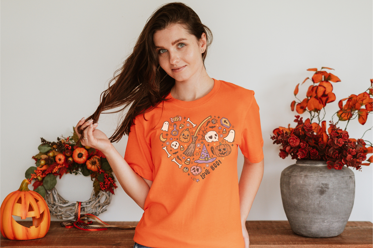 Halloween Spooky Heart Graphic Tee