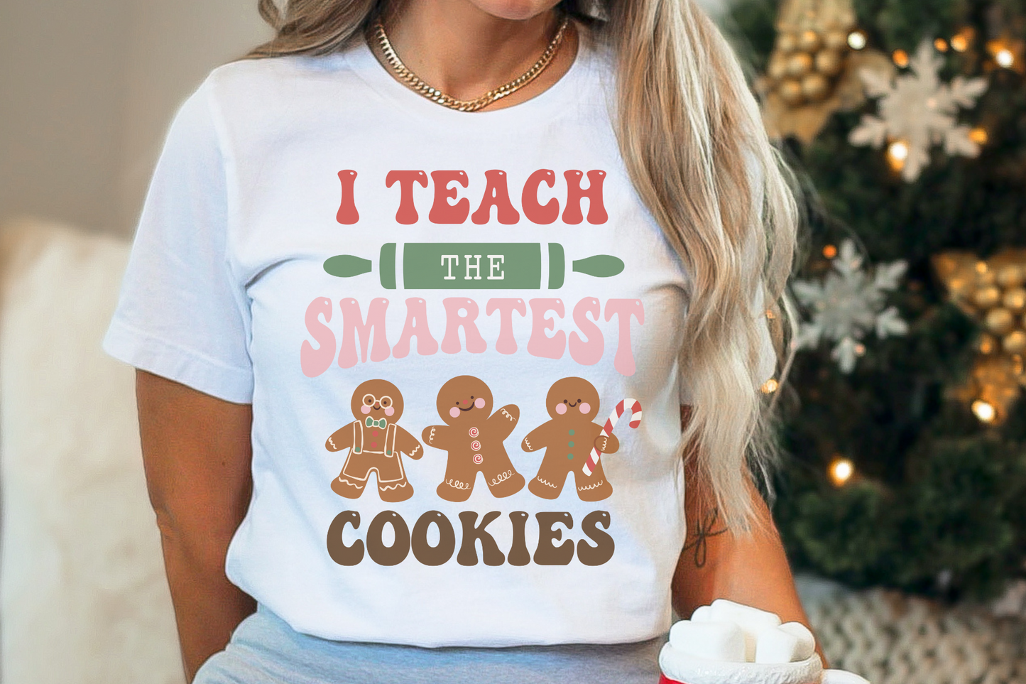 Christmas Teach the Smartest Cookies Graphic Tee