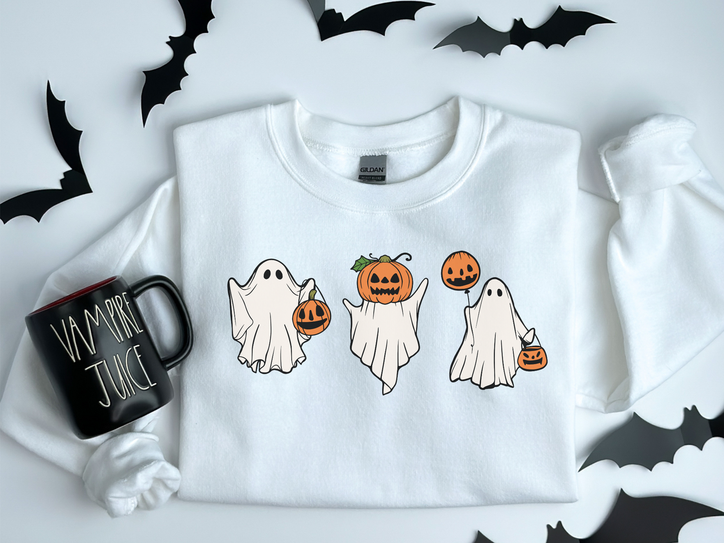 Halloween Ghost Jack-O-Lantern Sweatshirt