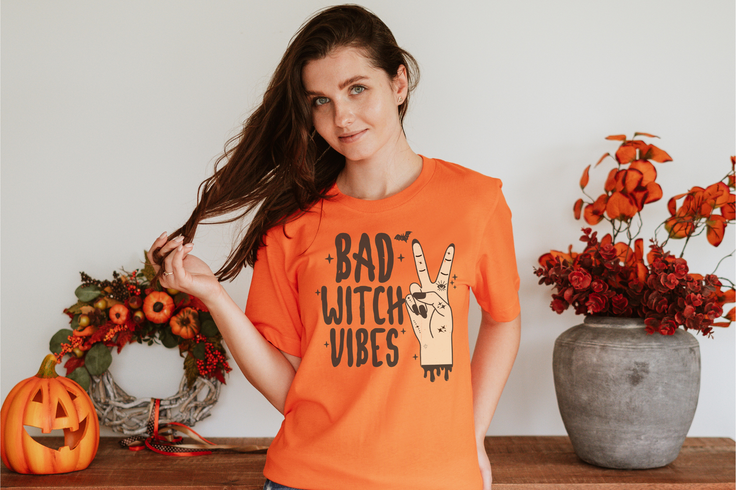 Halloween Bad Witch Vibes Graphic Tee