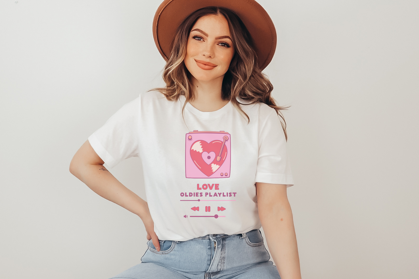 Valentine's Day Oldies Playlist Graphic Tee