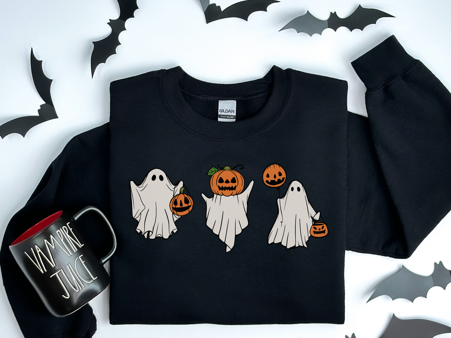 Halloween Ghost Jack-O-Lantern Sweatshirt