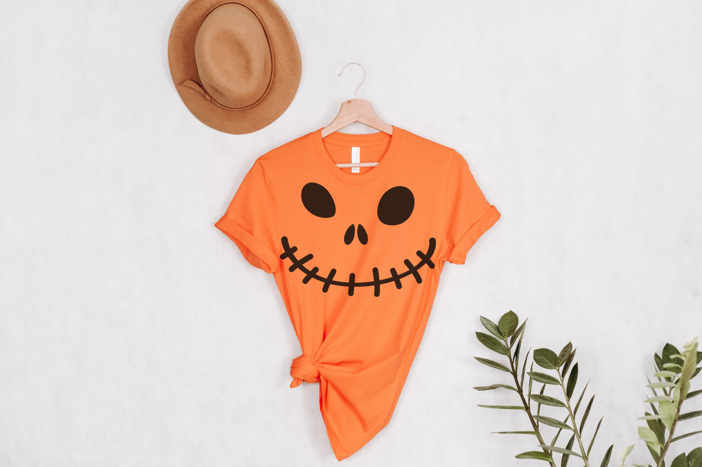 Halloween Stitched Face Graphic Tee