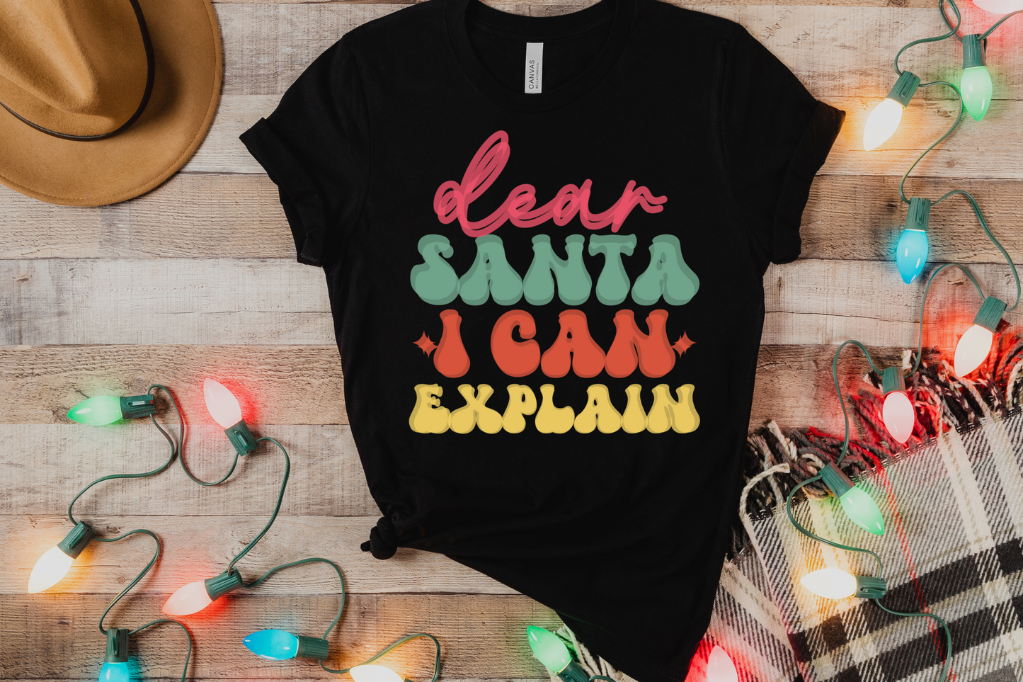 Christmas Dear Santa I Can Explain Graphic Tee