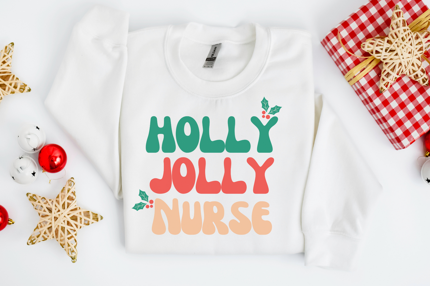 Christmas Holly Jolly Nurse Sweatshirt