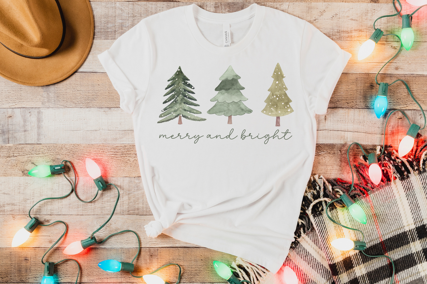 Christmas Merry and Bright Graphic Tee
