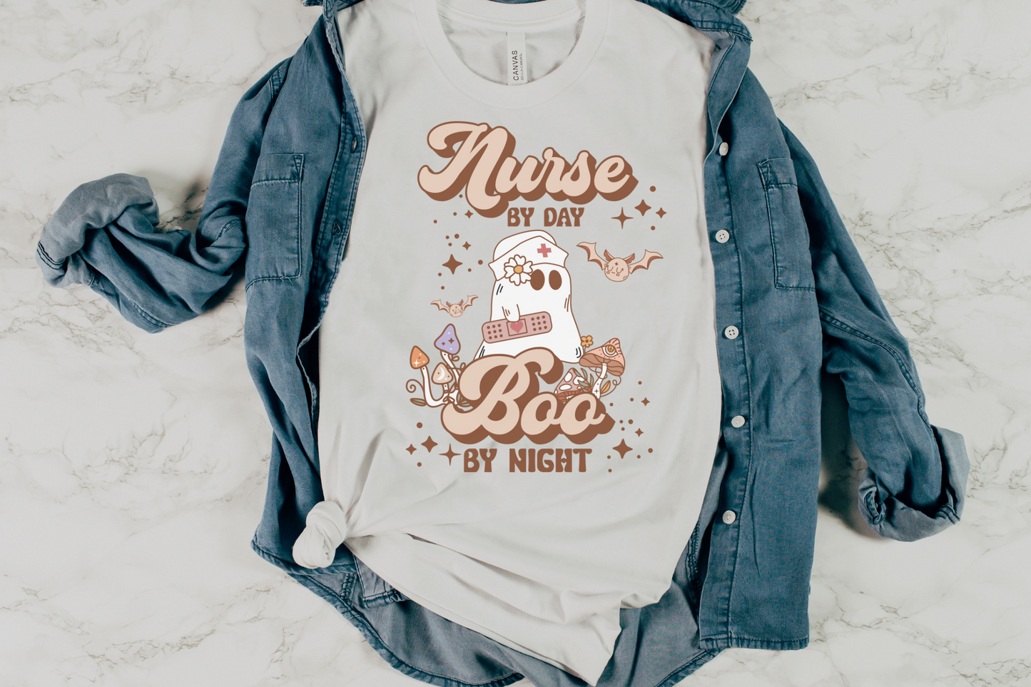 Halloween Nurse By Day Graphic Tee