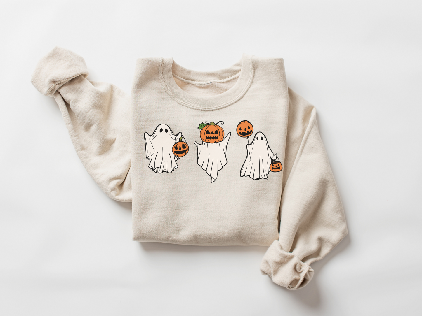 Halloween Ghost Jack-O-Lantern Sweatshirt