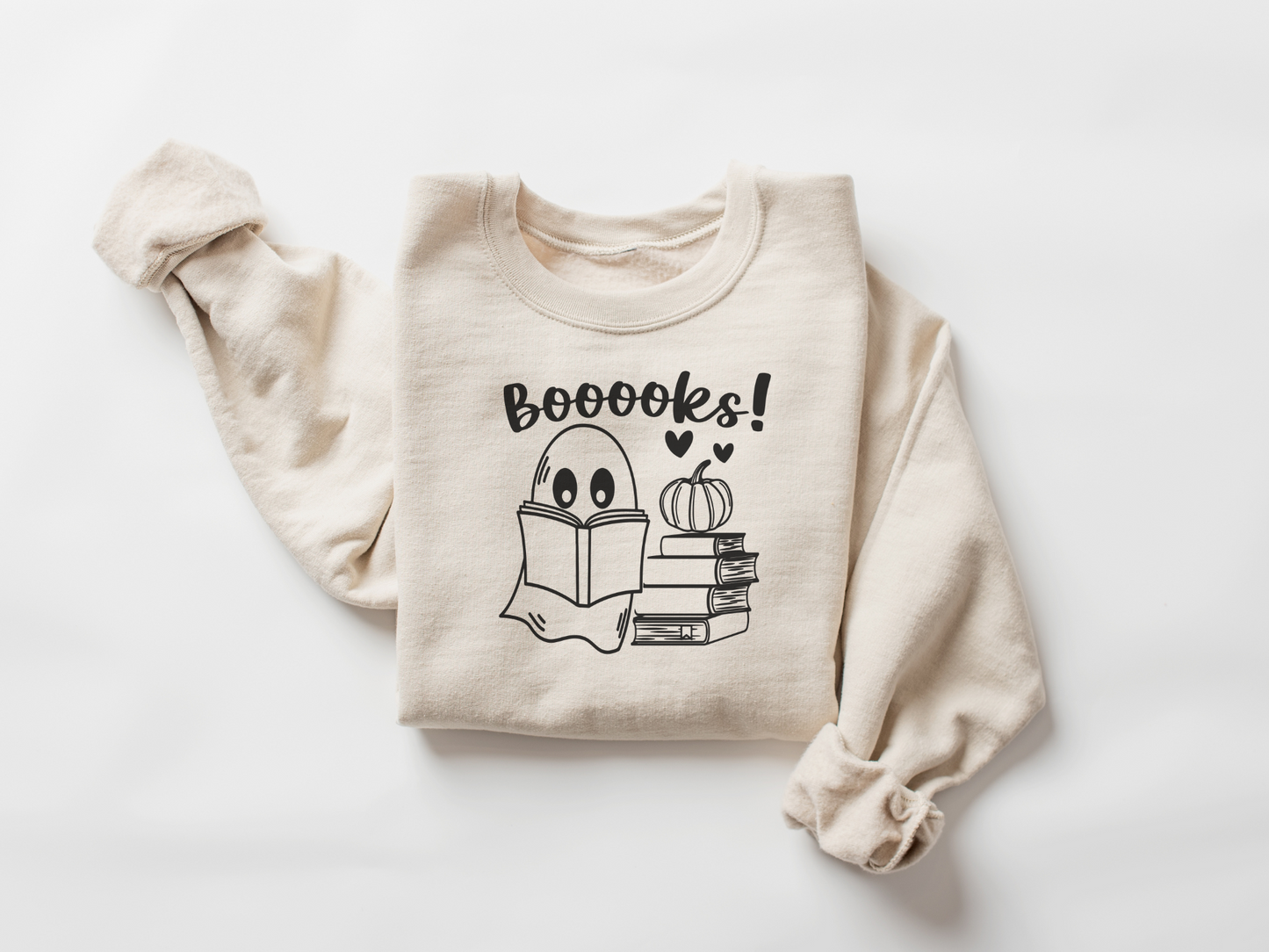 Halloween Ghost Books Sweatshirt