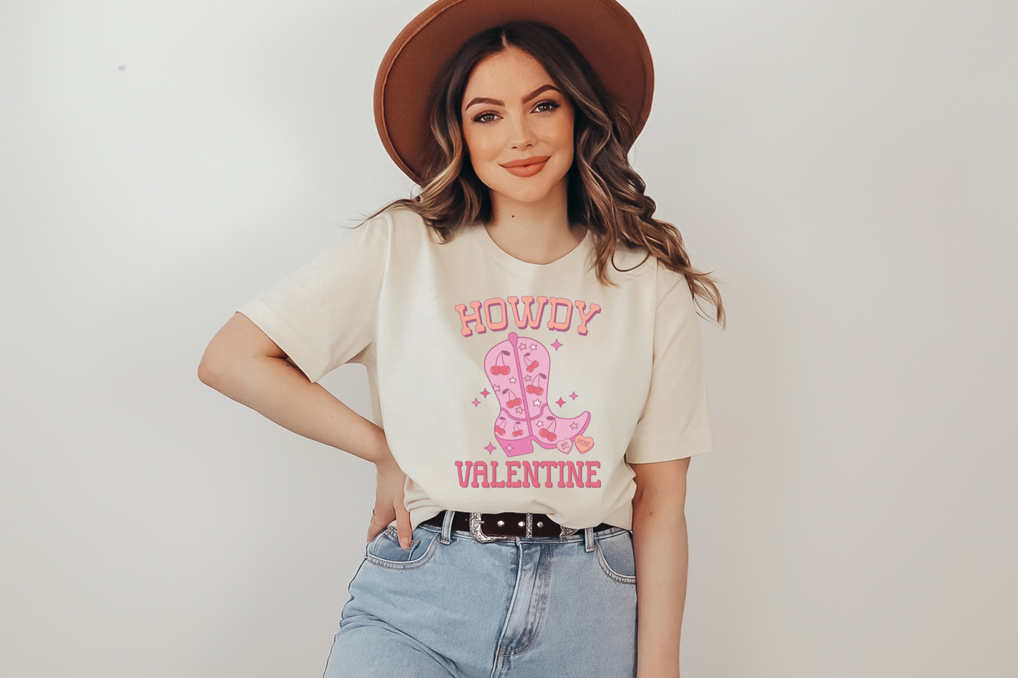 Valentine's Day Howdy Valentine Graphic Tee