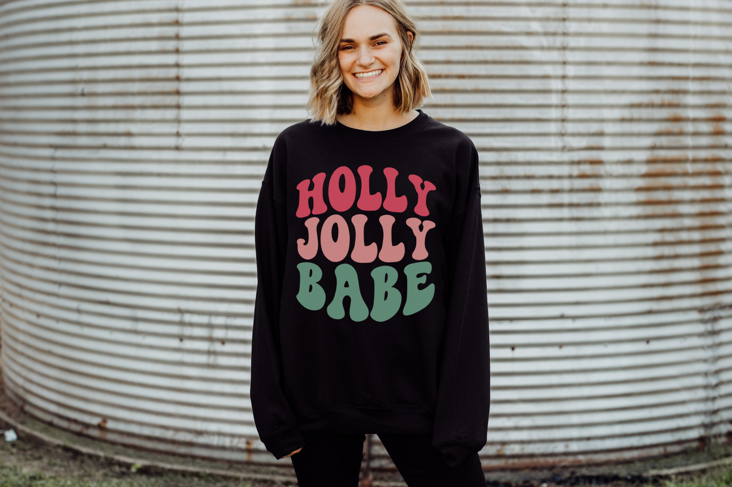 Christmas Holly Jolly Babe Sweatshirt