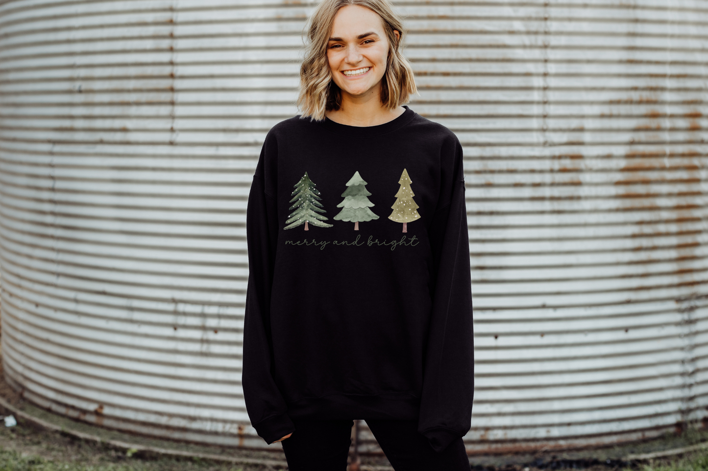 Christmas Merry and Bright Sweatshirt