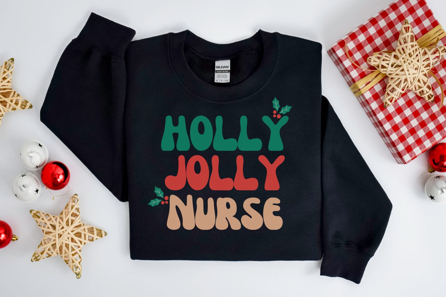 Christmas Holly Jolly Nurse Sweatshirt