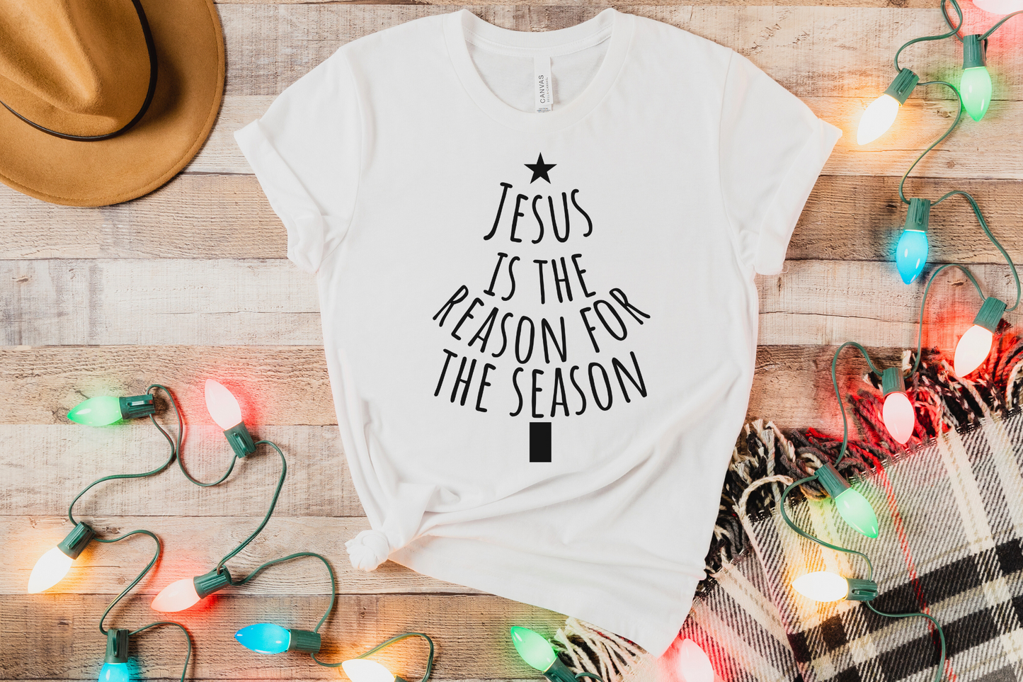 Christmas Christian Jesus is the Reason for the Season Graphic Tee