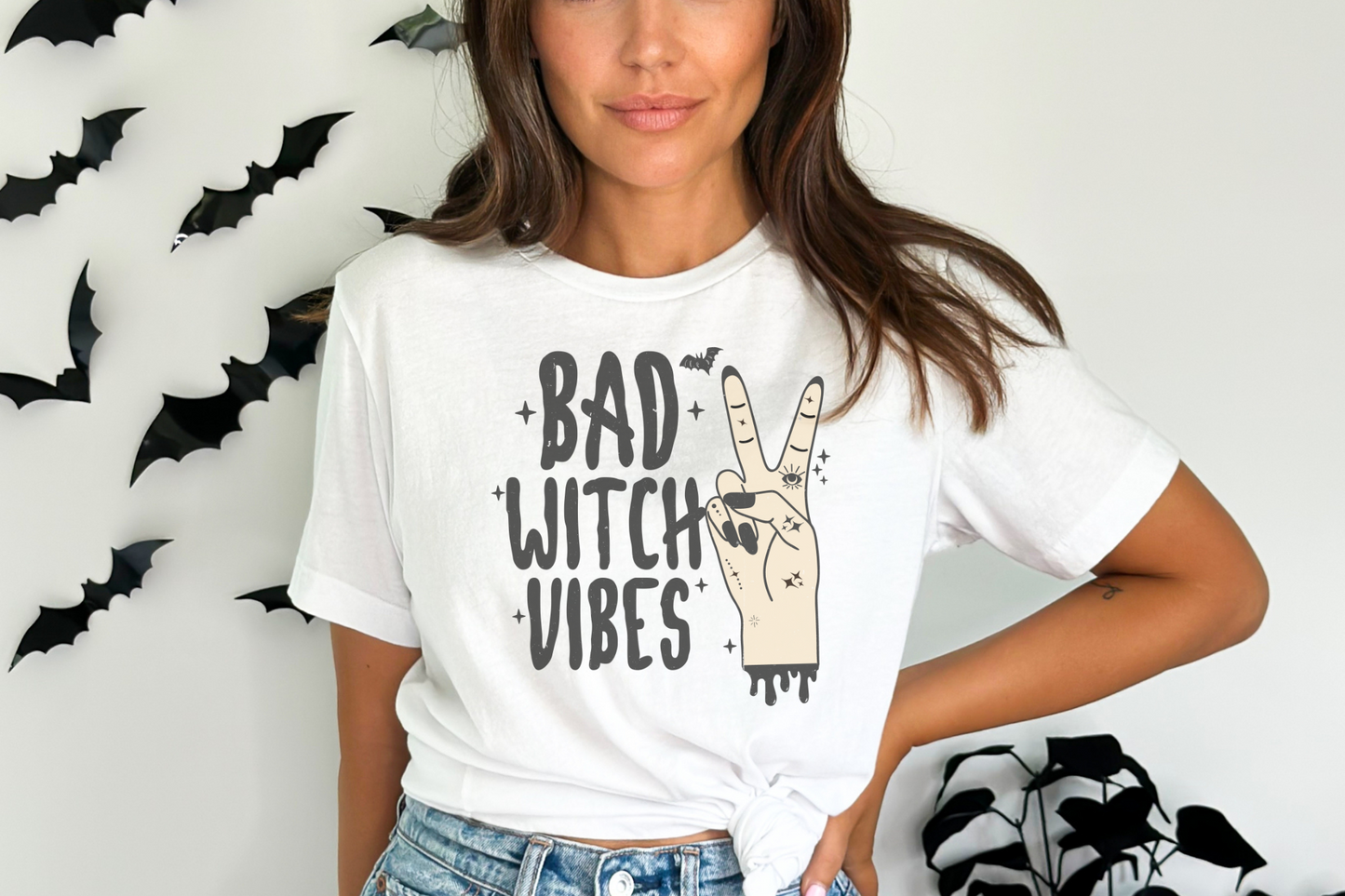 Halloween Bad Witch Vibes Graphic Tee