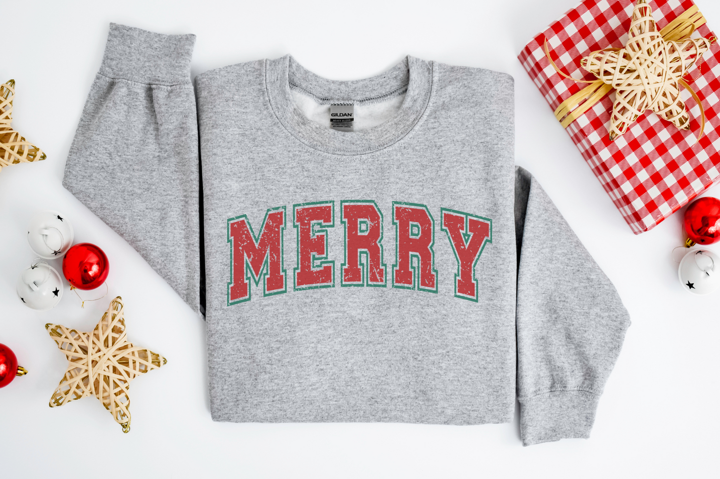 Christmas Merry Varsity Sweatshirt