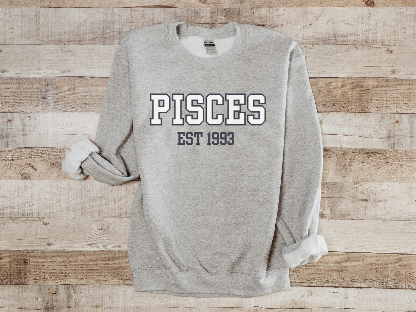 Personalized Pisces Birth Year Sweatshirt