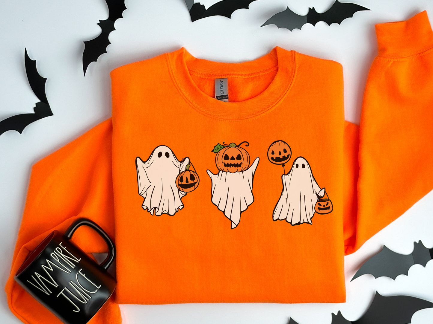 Halloween Ghost Jack-O-Lantern Sweatshirt