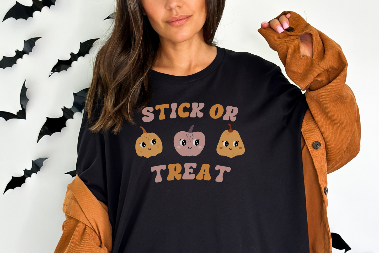 Halloween Stick or Treat Nurse Graphic Tee