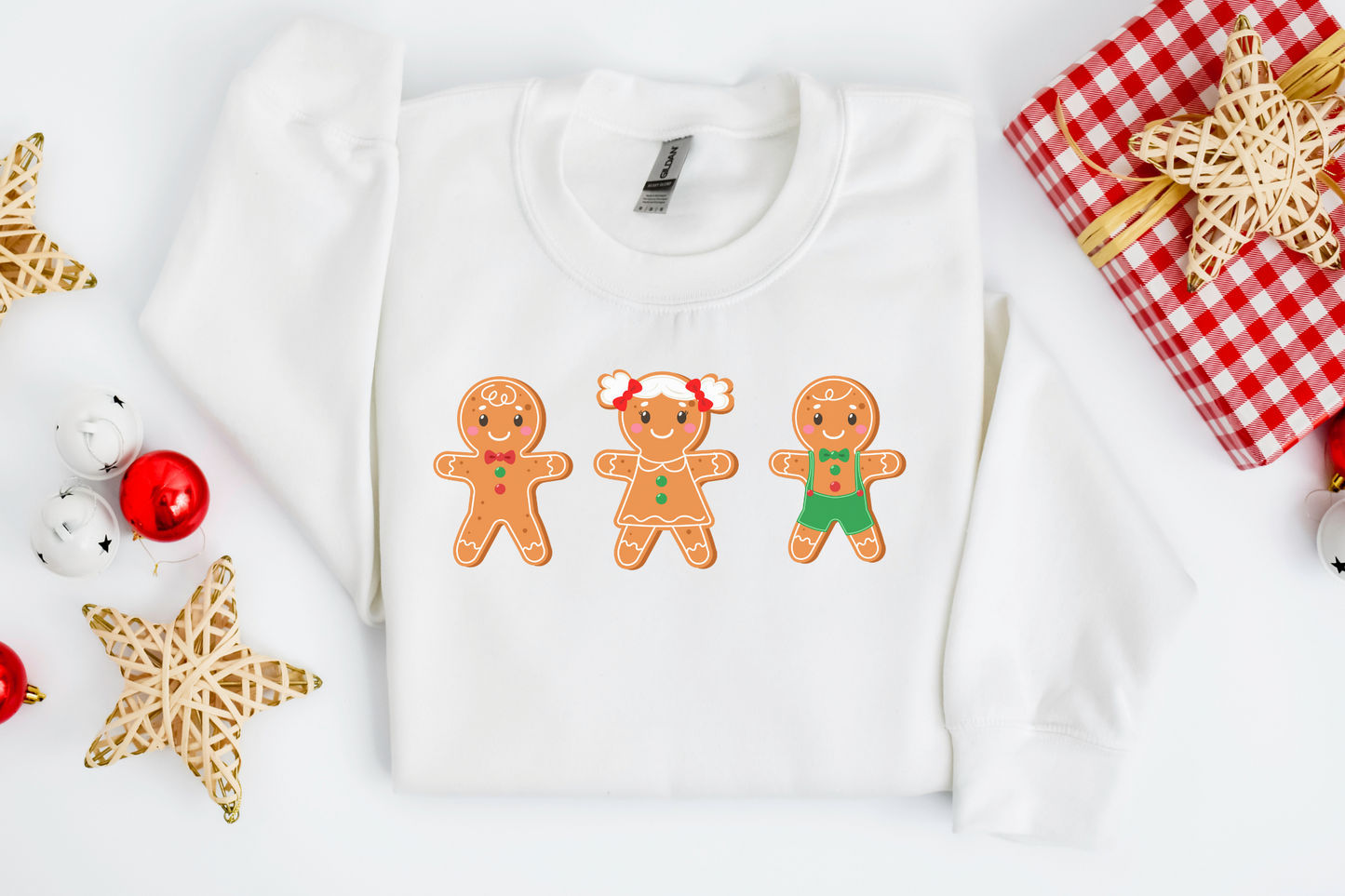 Christmas Cute Gingerbread Men Sweatshirt