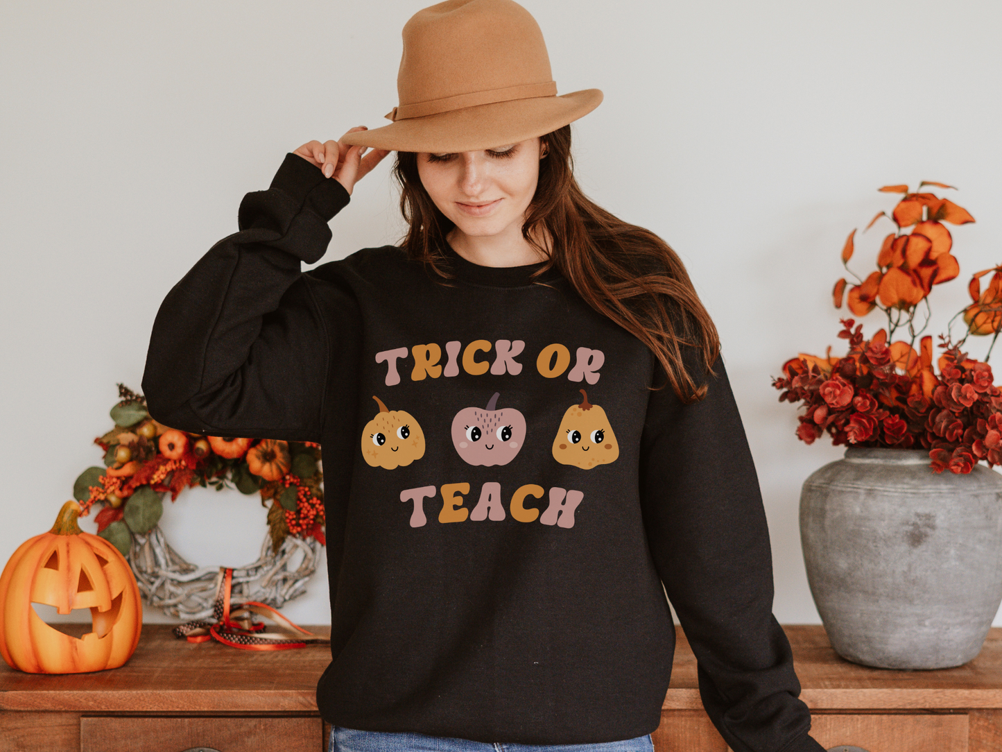 Halloween Trick or Teach Sweatshirt