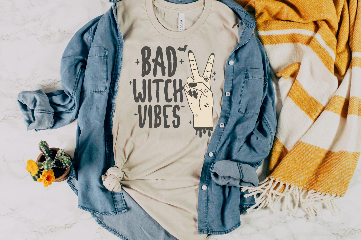Halloween Bad Witch Vibes Graphic Tee