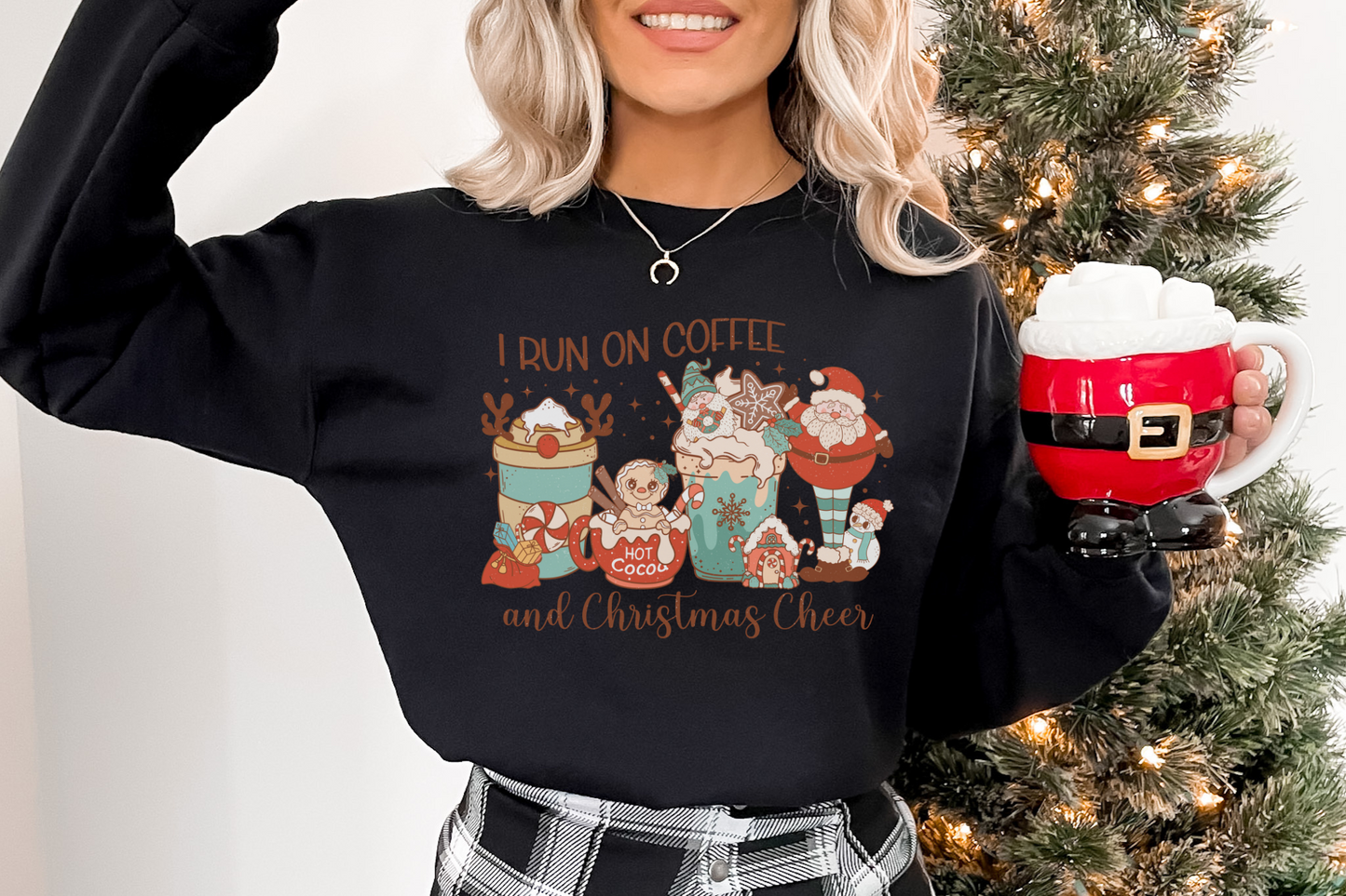 Christmas Coffee and Christmas Cheer Sweatshirt