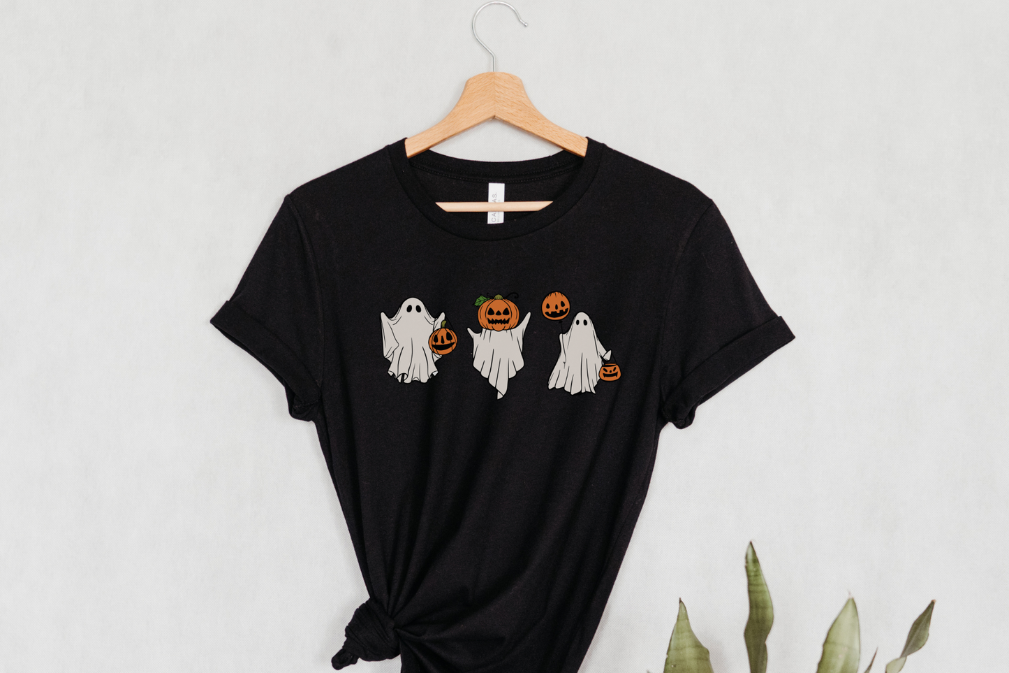 Halloween Ghost Jack-O-Lantern Graphic Tee