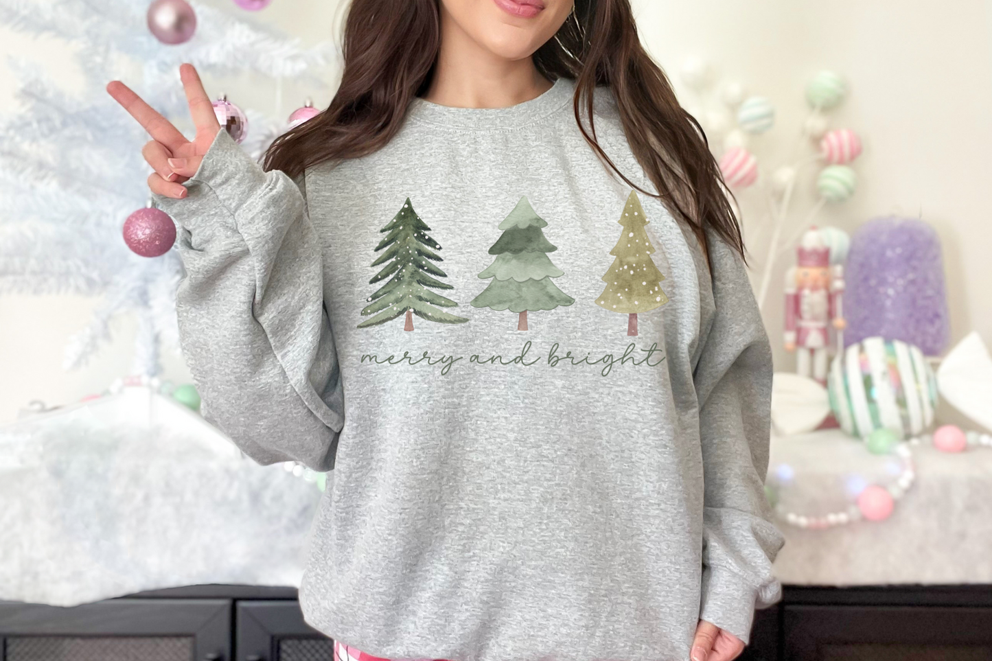 Christmas Merry and Bright Sweatshirt