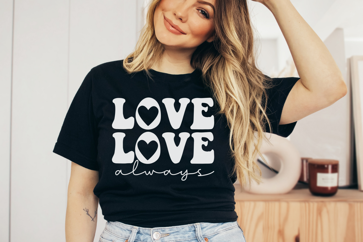 Valentine's Day Love Always Graphic Tee