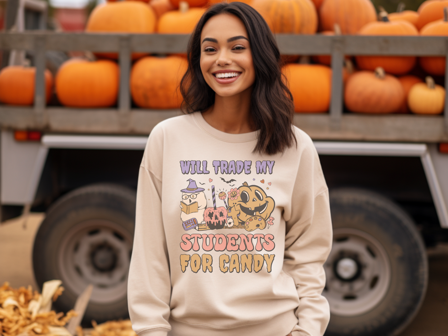 Halloween Will Trade My Students for Candy Sweatshirt