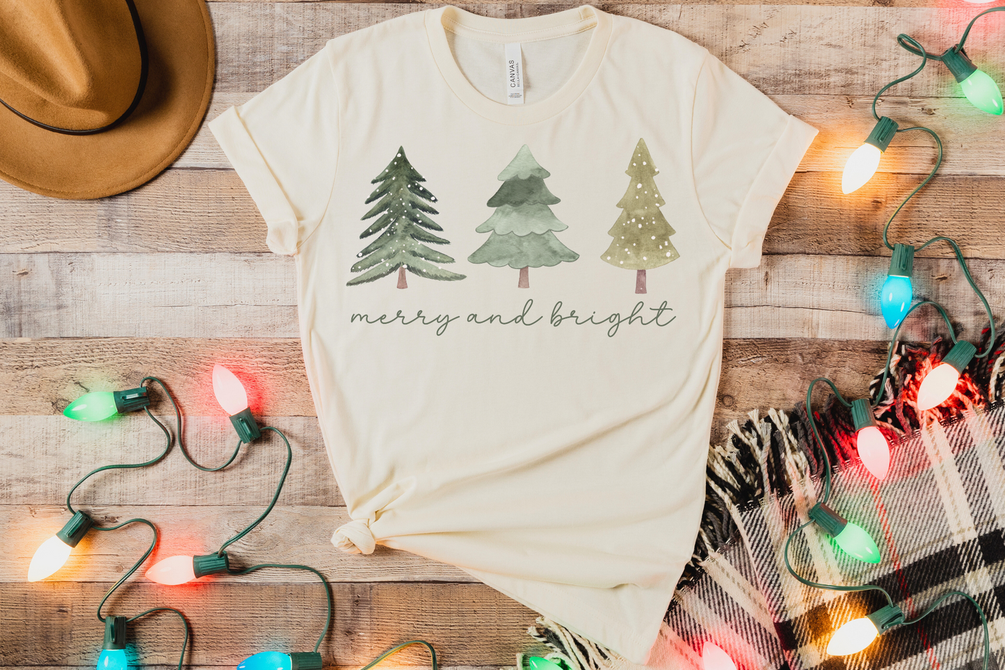 Christmas Merry and Bright Graphic Tee