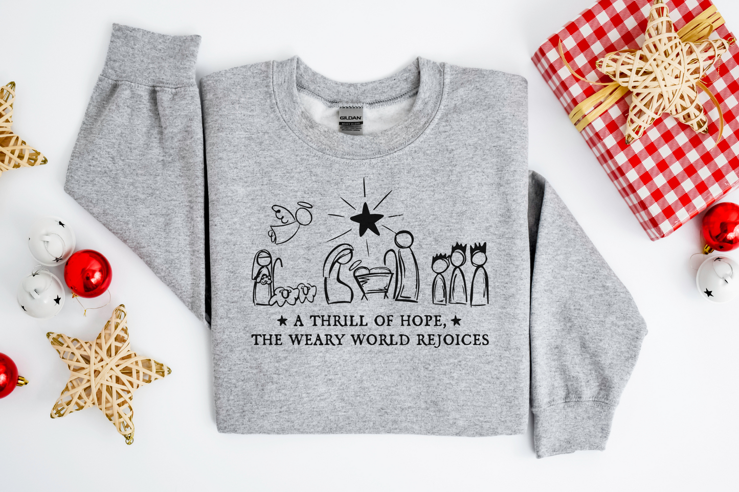 Christmas Christian A Thrill of Hope Sweatshirt