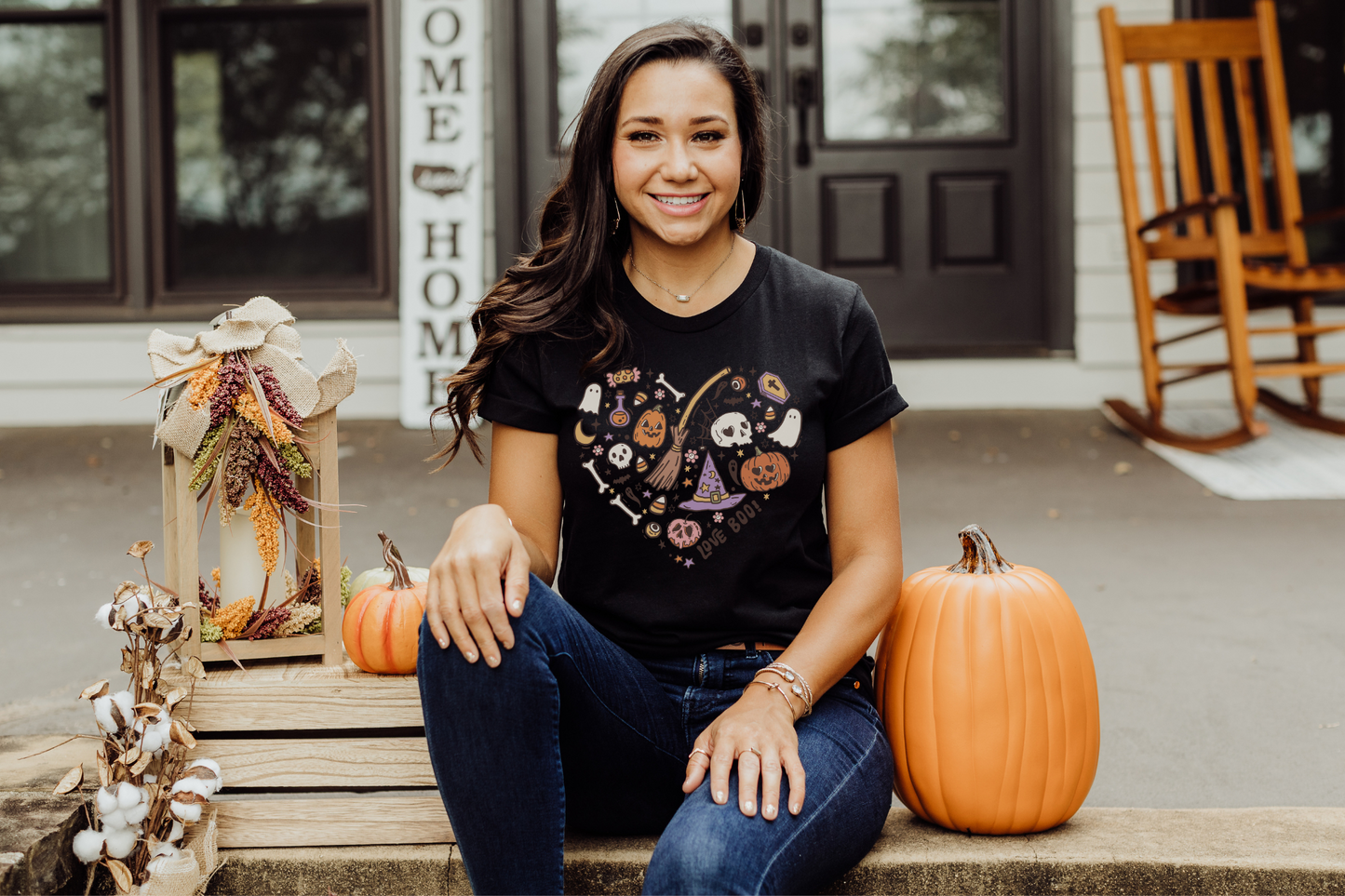 Halloween Spooky Heart Graphic Tee