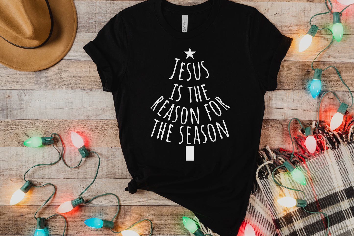 Christmas Christian Jesus is the Reason for the Season Graphic Tee