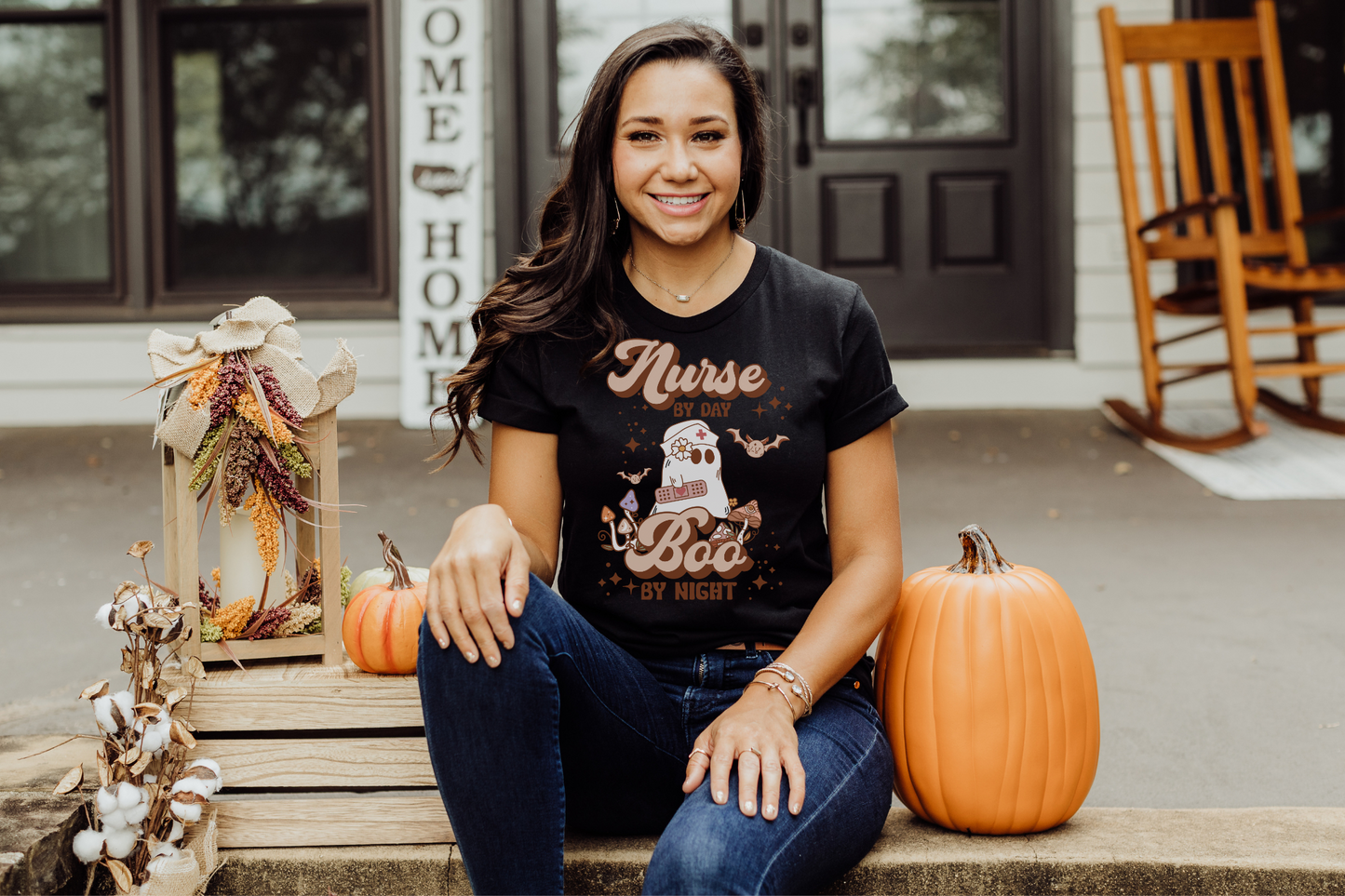 Halloween Nurse By Day Graphic Tee