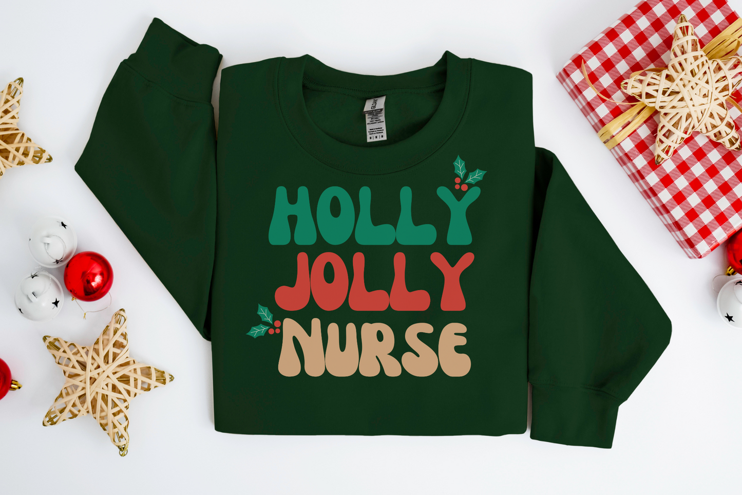 Christmas Holly Jolly Nurse Sweatshirt