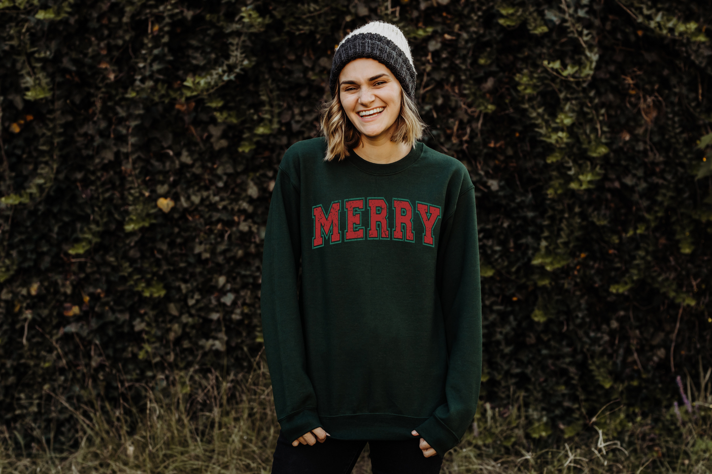 Christmas Merry Varsity Sweatshirt