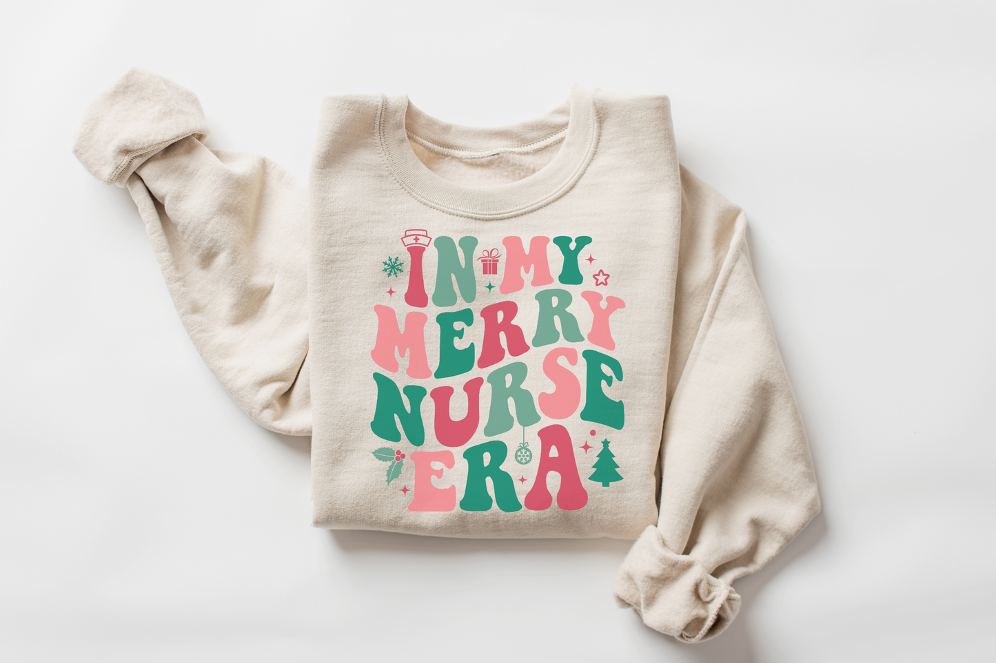 Christmas In My Merry Nurse Era Sweatshirt