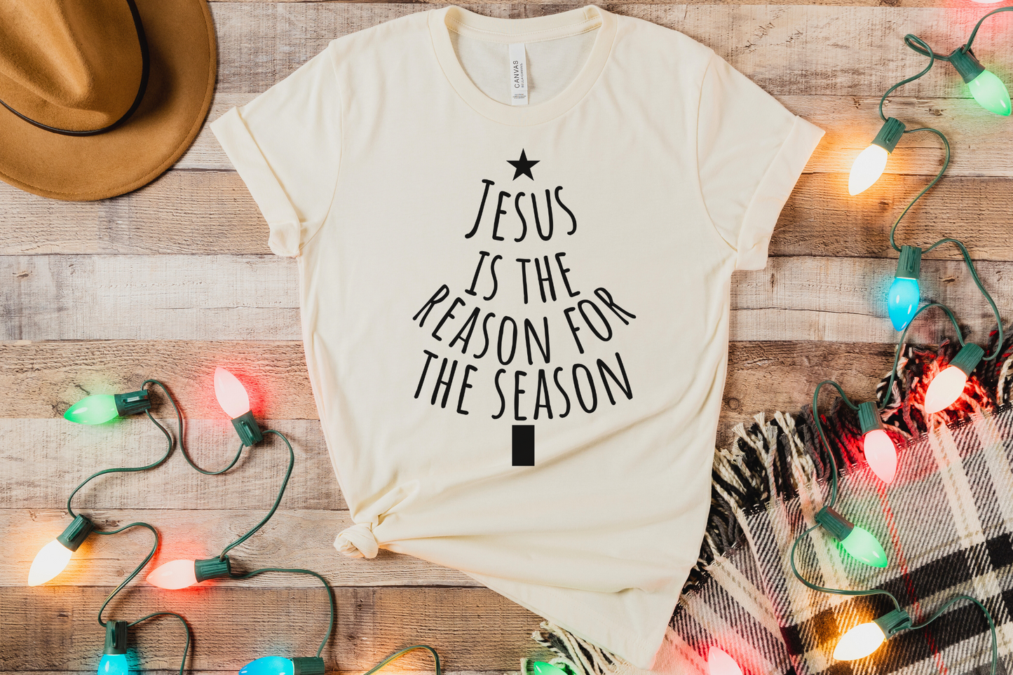 Christmas Christian Jesus is the Reason for the Season Graphic Tee