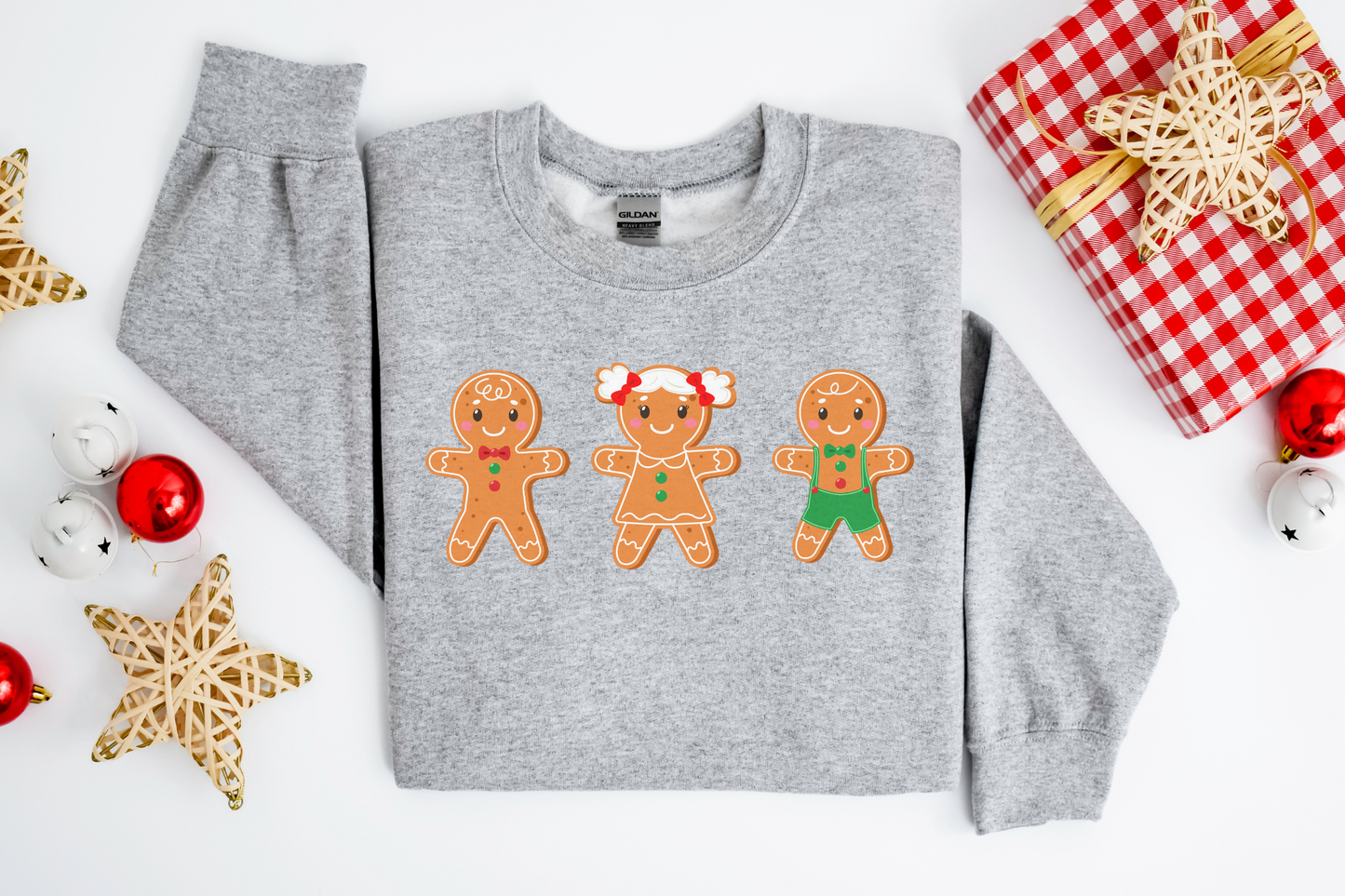 Christmas Cute Gingerbread Men Sweatshirt