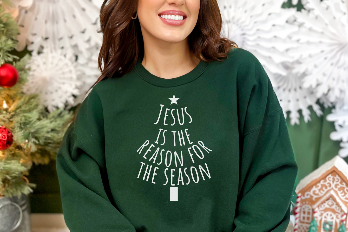 Christmas Christian Jesus is the Reason for the Season Sweatshirt