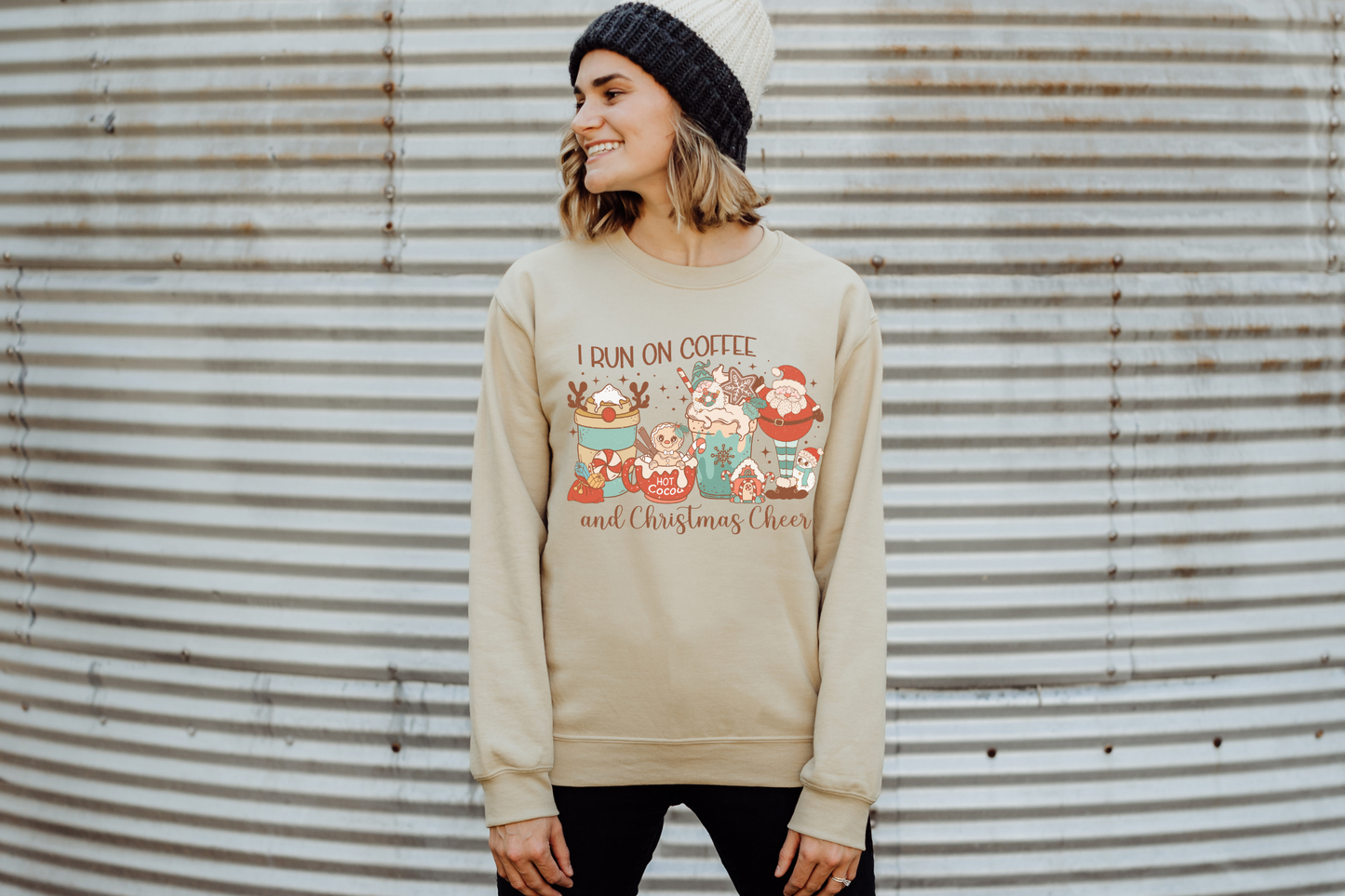 Christmas Coffee and Christmas Cheer Sweatshirt