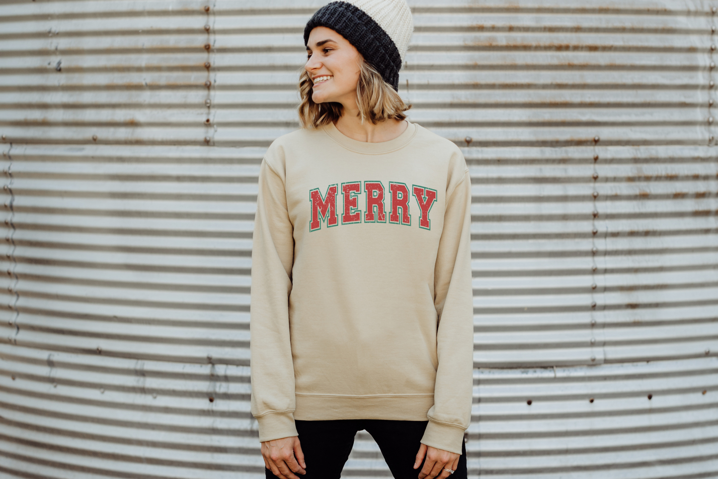 Christmas Merry Varsity Sweatshirt