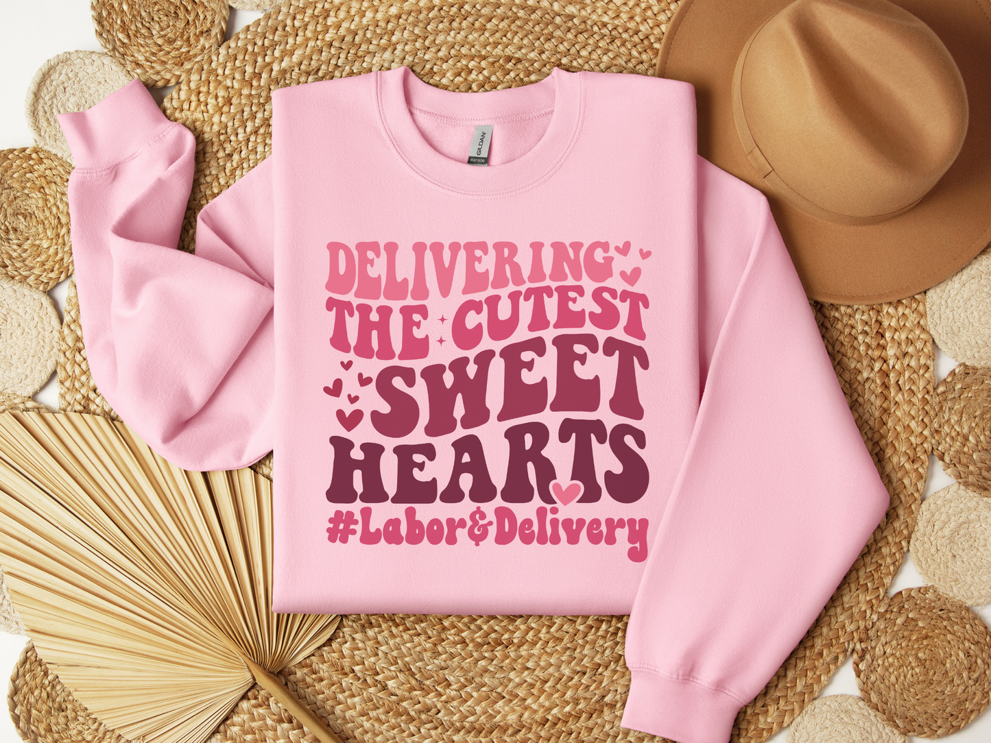 Valentine's Day Labor and Delivery Nurse Sweatshirt