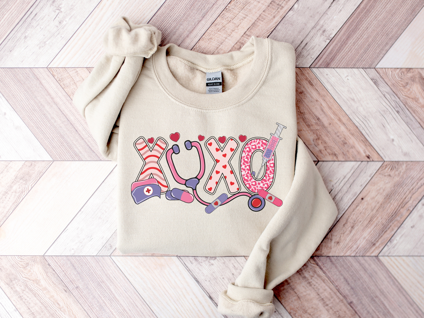 Valentine's Day Nurse XOXO Sweatshirt
