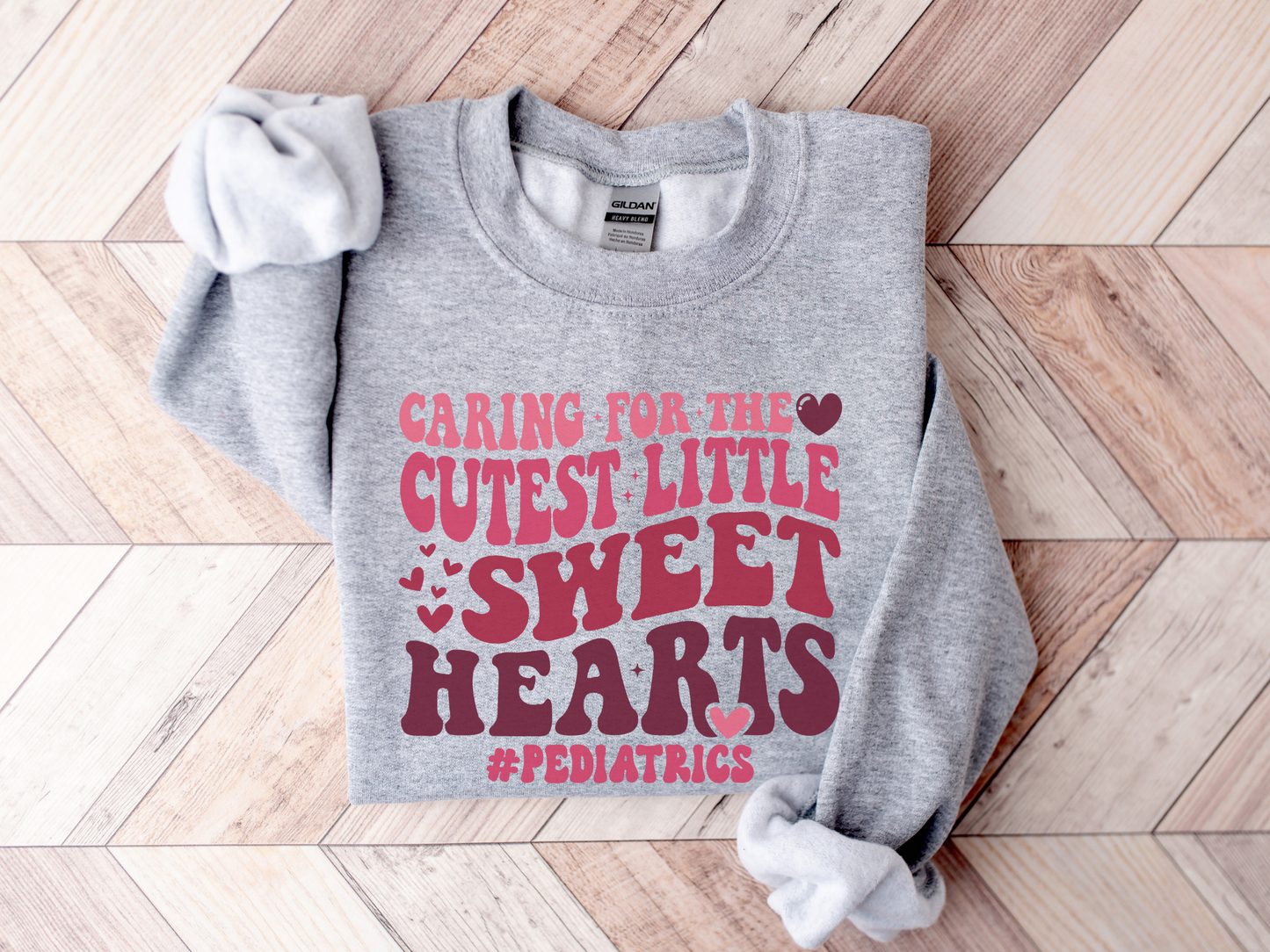 Valentine's Day Peds Nurse Sweatshirt